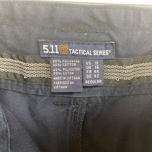 5.11 Tactical Series Navy Blue Cargo Pants Womens Size 12 34/30 Utility Work - Picture 16 of 16